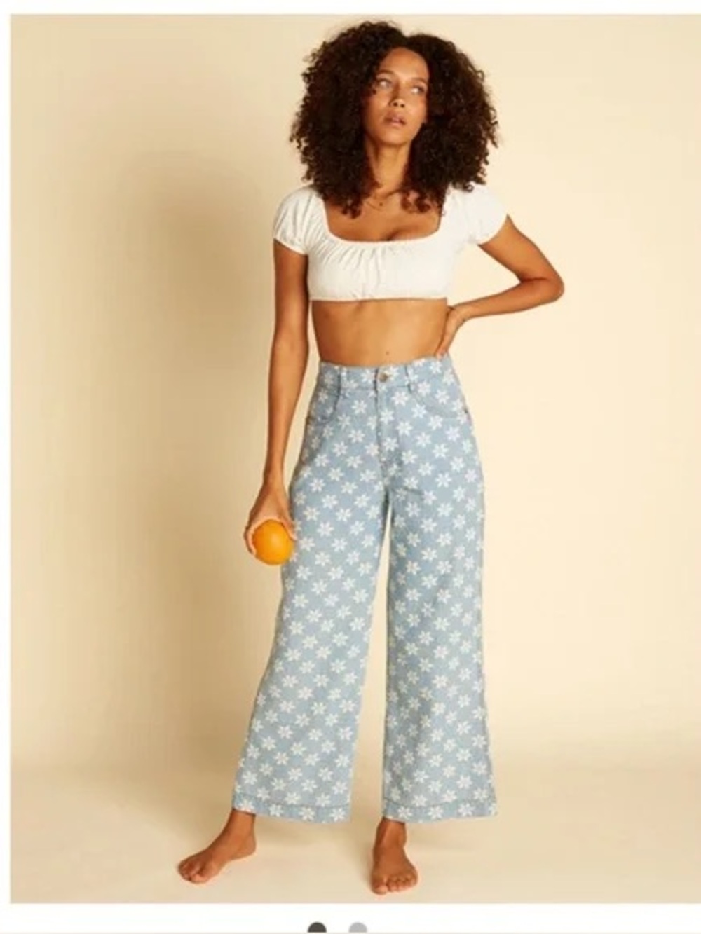 Billabong x Wrangler Perfect Pair cropped high-rise floral print jeans 25